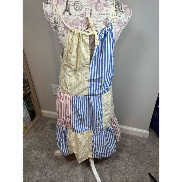 Vineyard Vines Party Stripe Halter Dress Medium - Picture 2 of 8